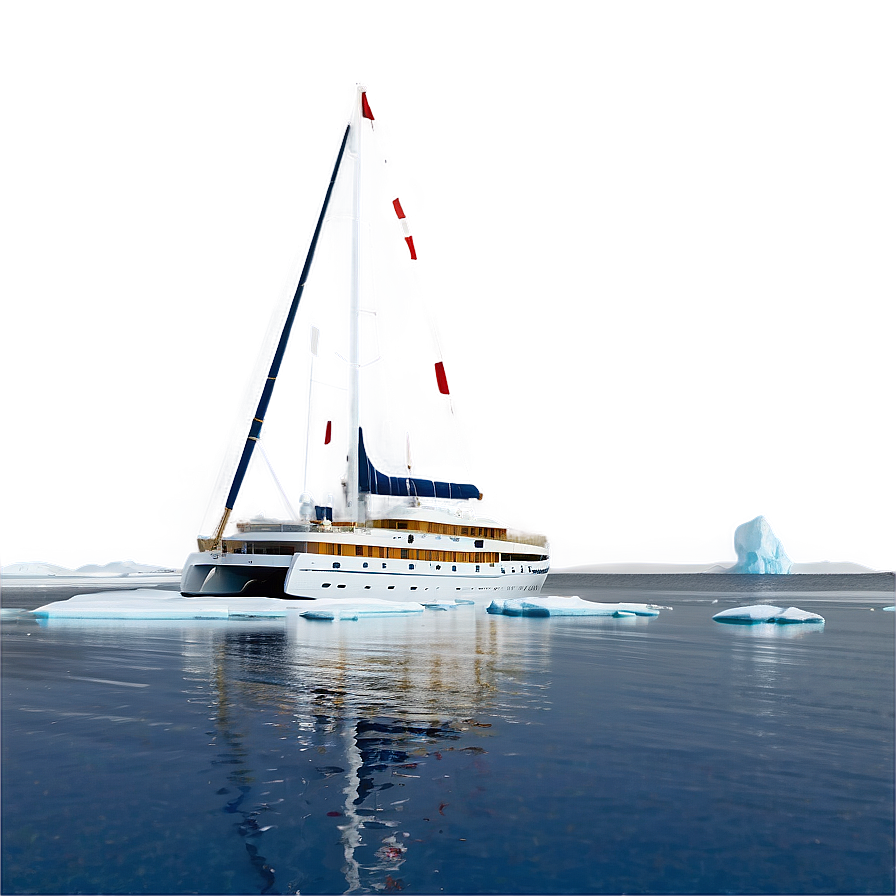 Yacht In Arctic Exploration Png Cpf