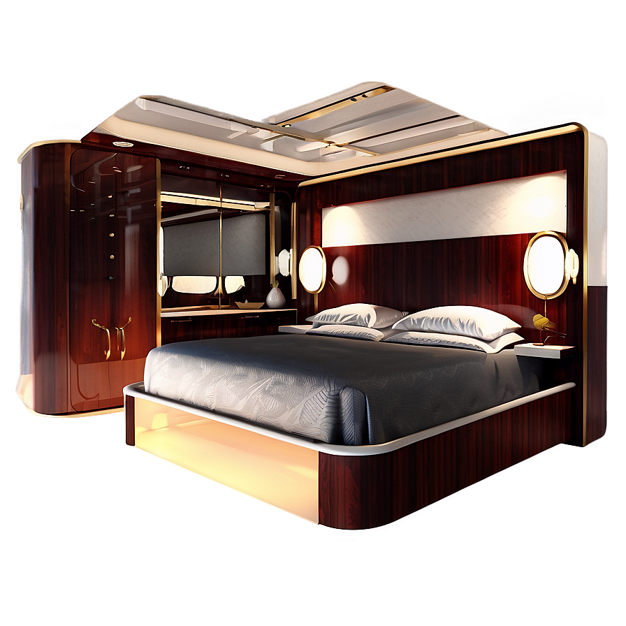 Yacht Interior Bedroom Suite Png 47