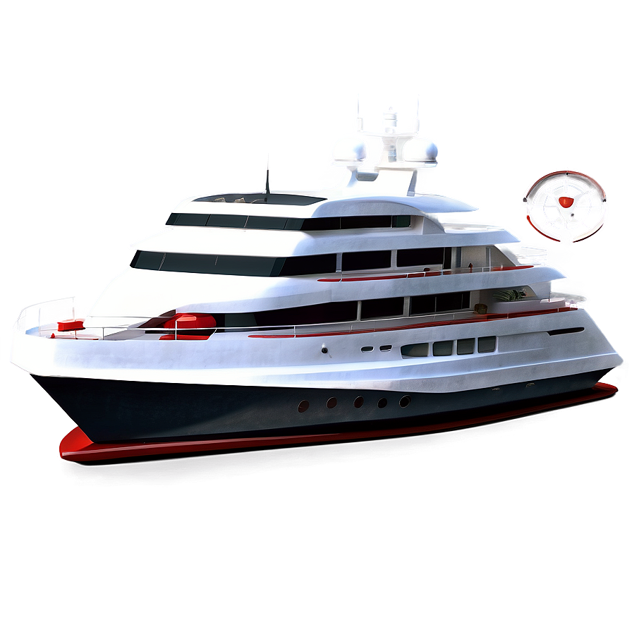 Yacht With Helipad Png 05242024