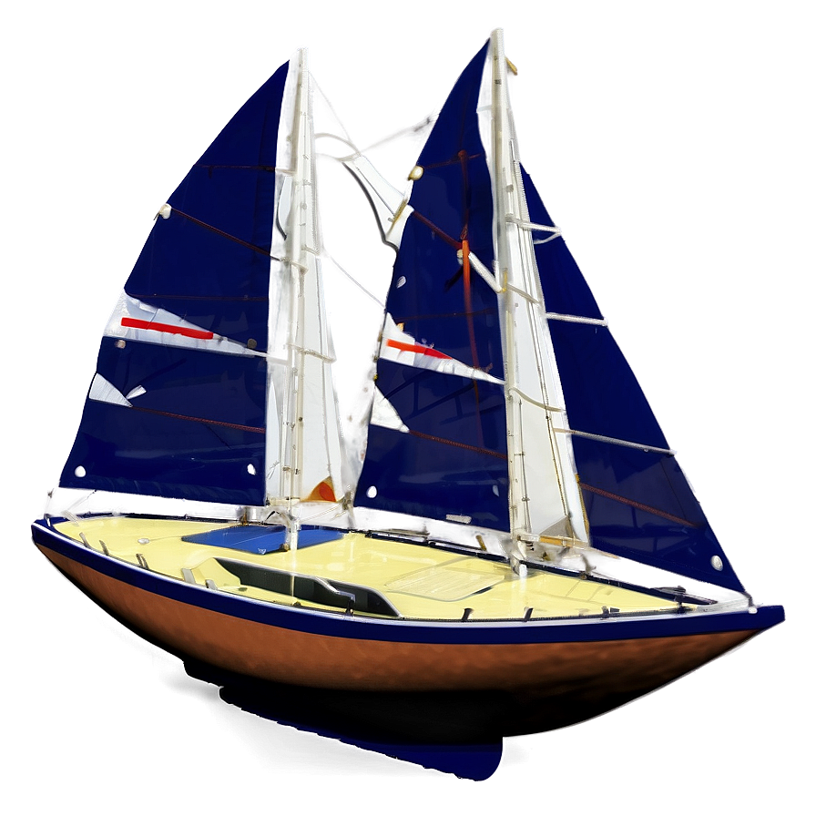 Yacht With Open Sails Png 05242024