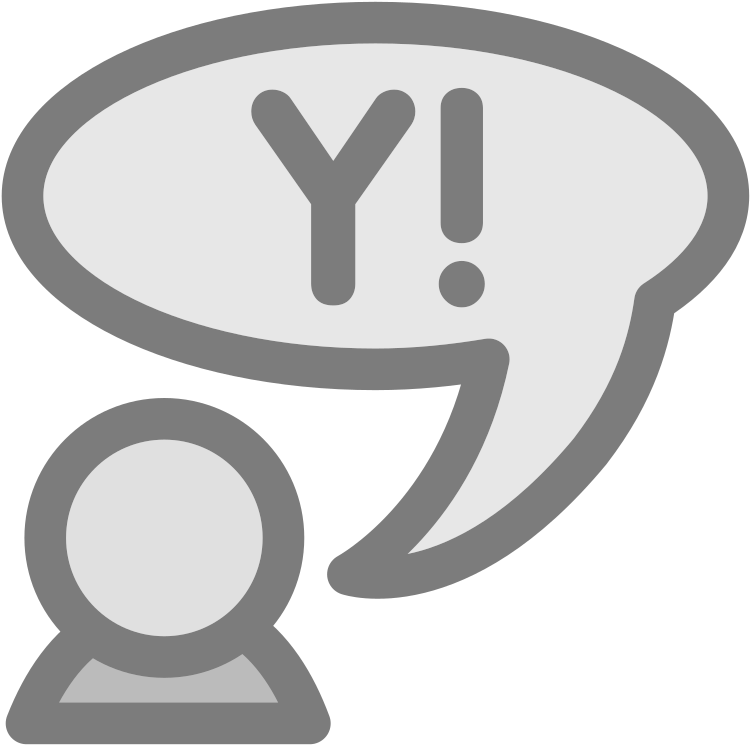 Yahoo Logoand User Icon