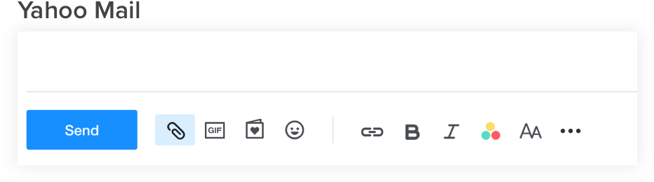Yahoo Mail Compose Toolbar