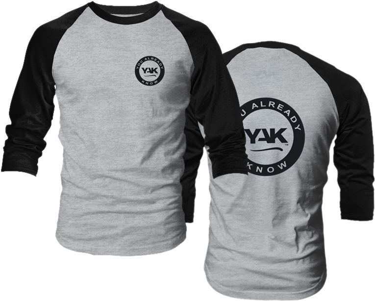 Yak Branded Baseball Tee Shirt