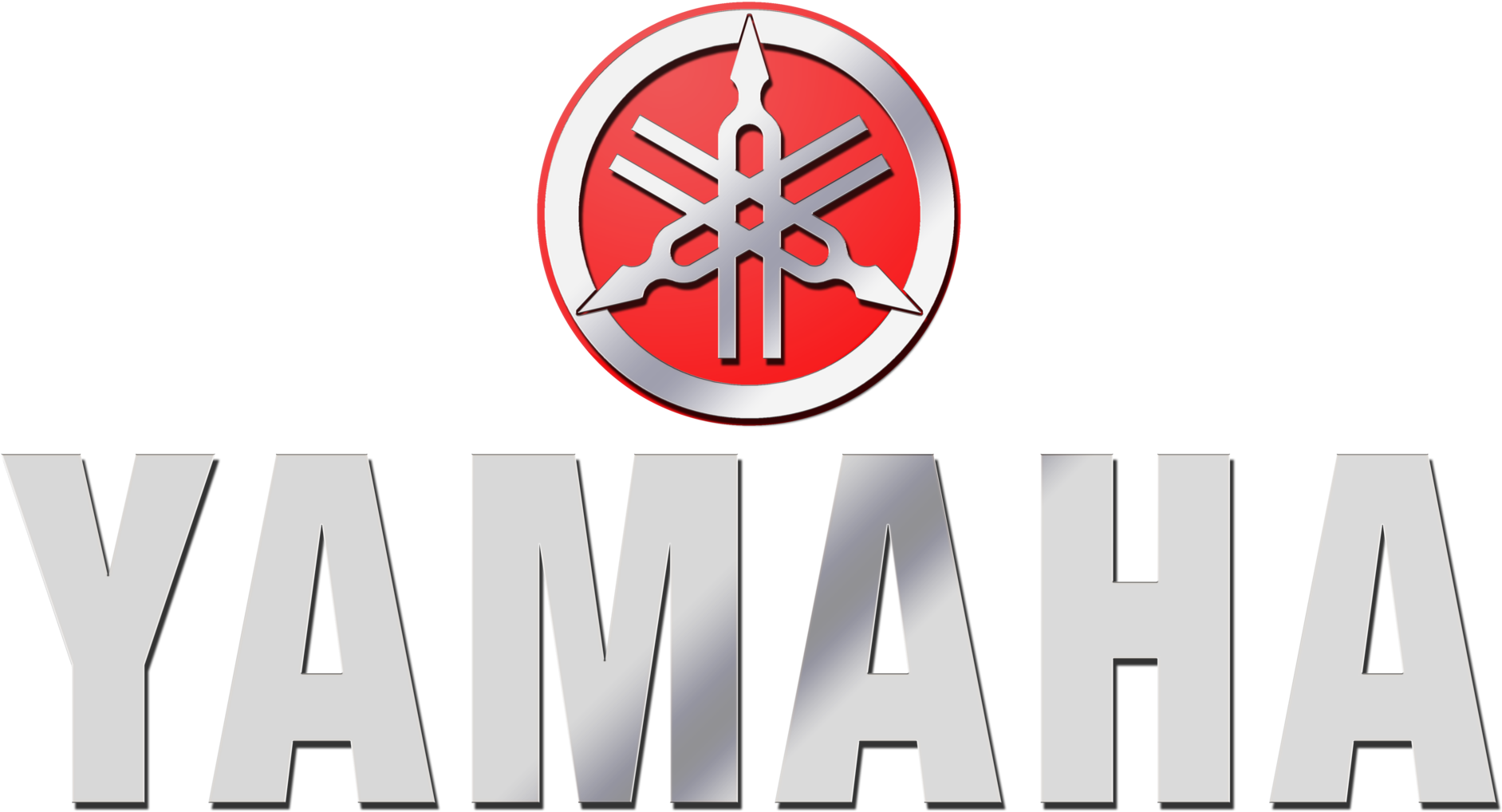 Yamaha Logo Redand White