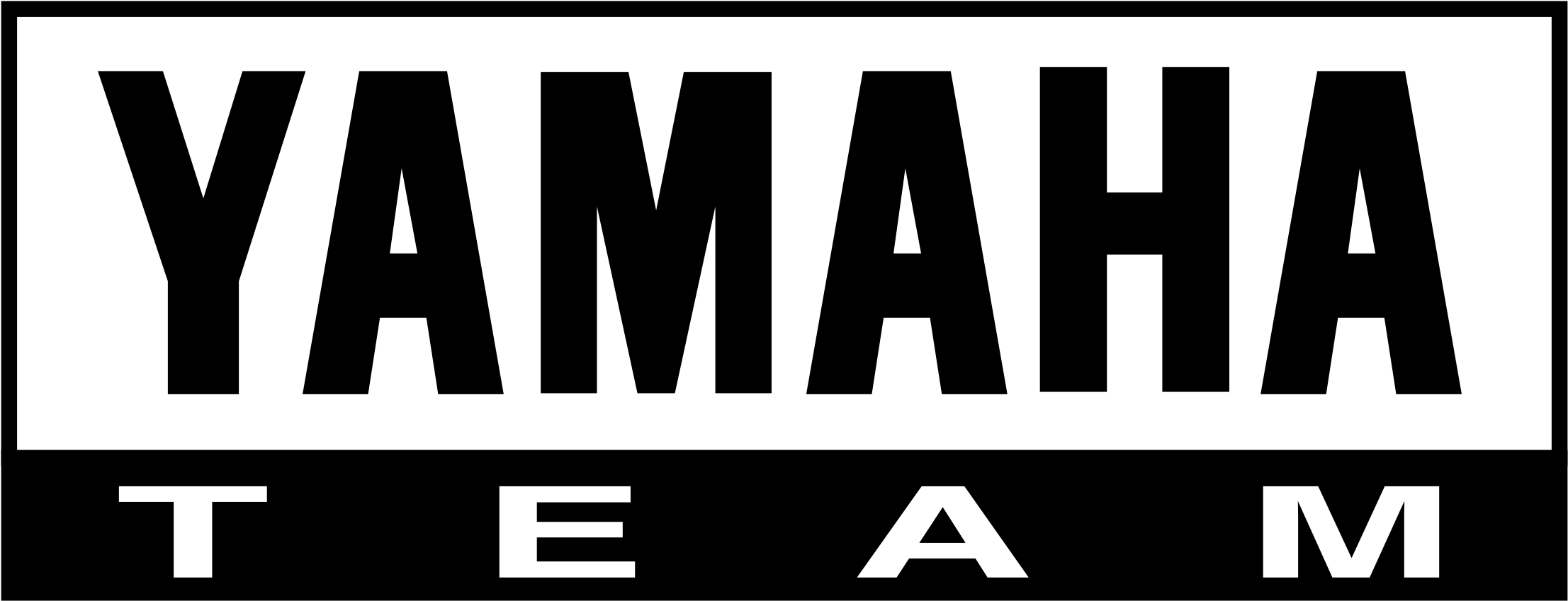 Yamaha Team Logo Blackand White