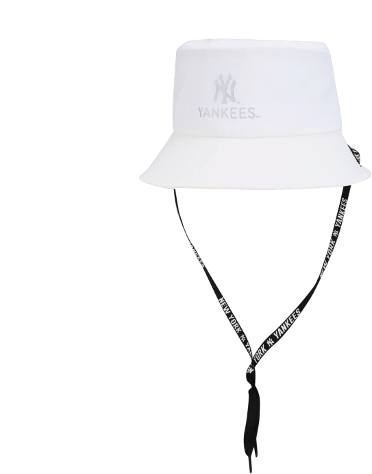 Yankees Logo White Bucket Hat