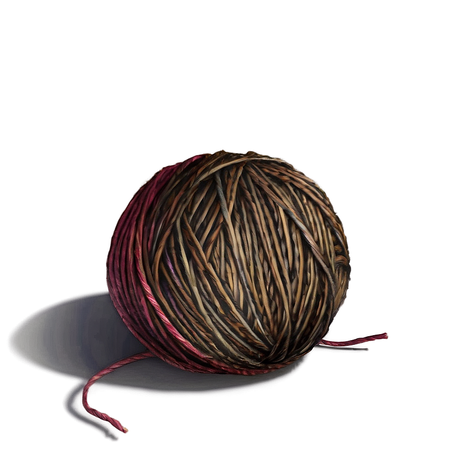 Yarn Ball With Shadow Png 94