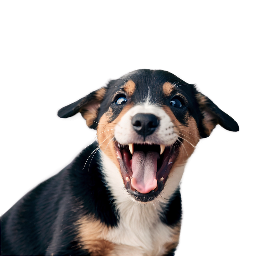 Yawning Puppy Png 05062024