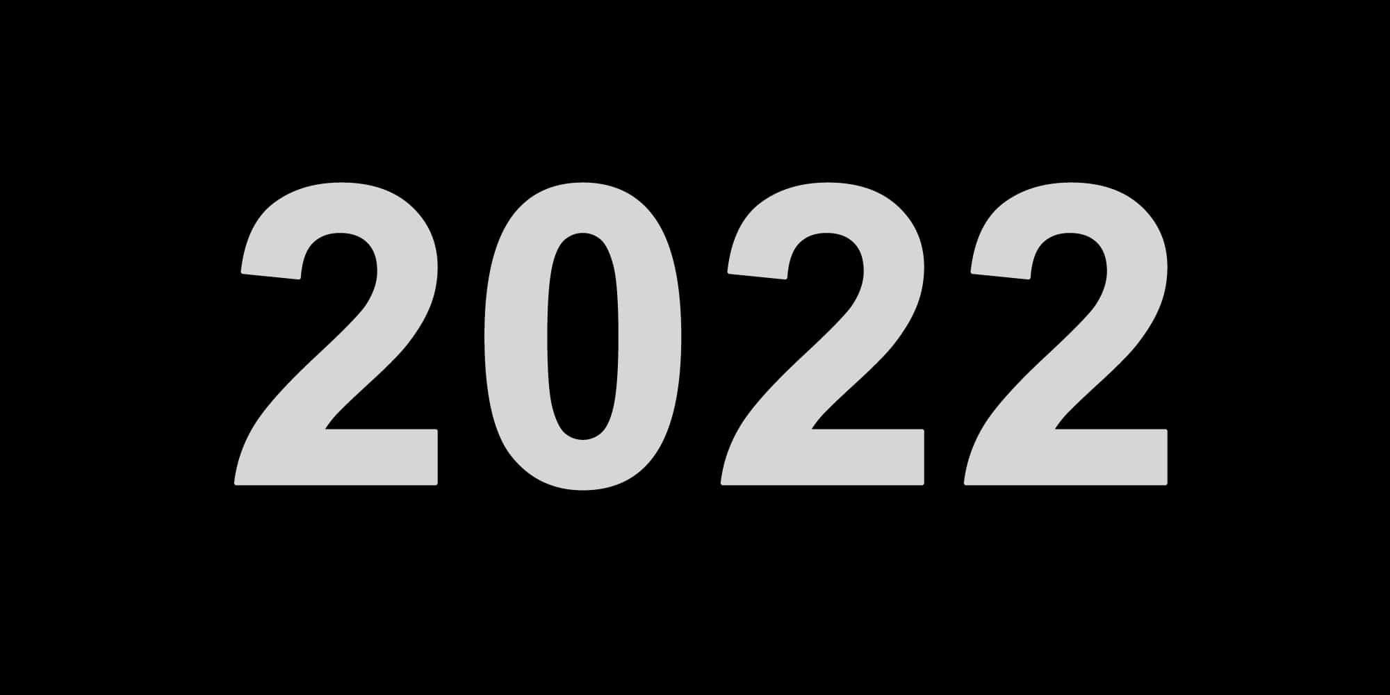 Year2022 Simple Black Background