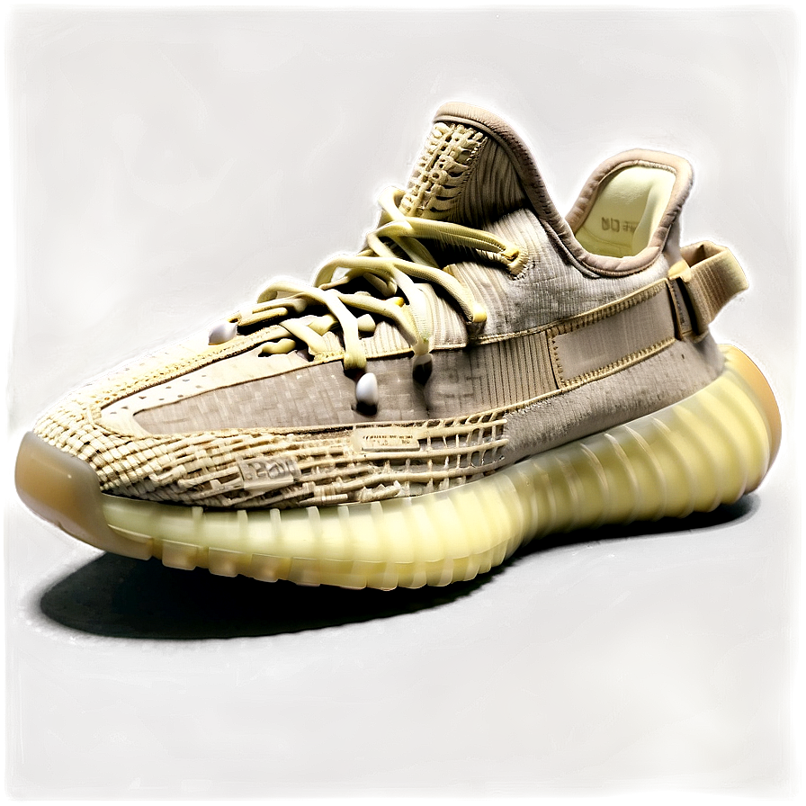 Yeezy Natural Light Shoes Png Rmc