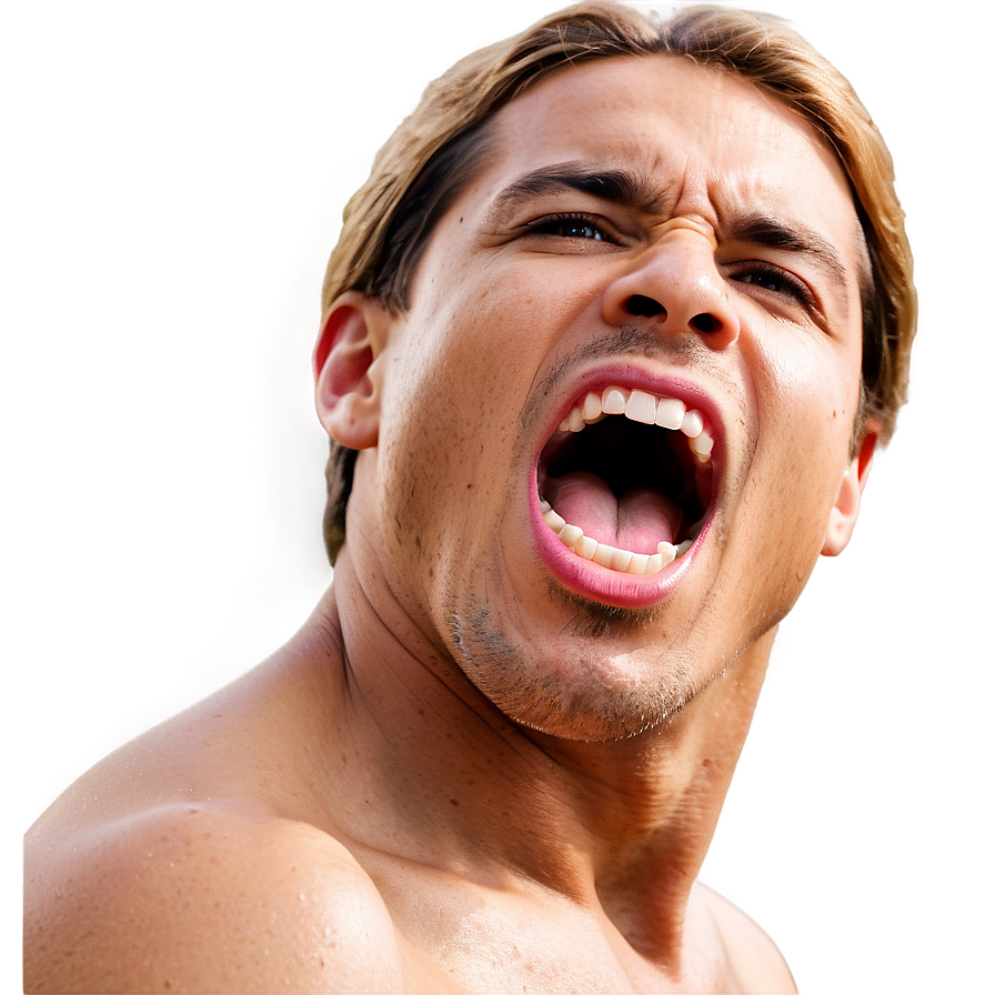 Yelling Mouth Open Png 06282024