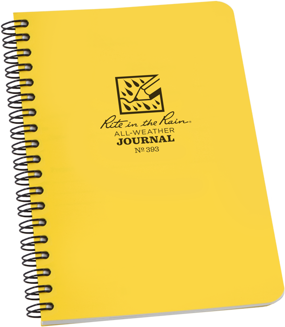 Yellow All Weather Journal Spiral Bound