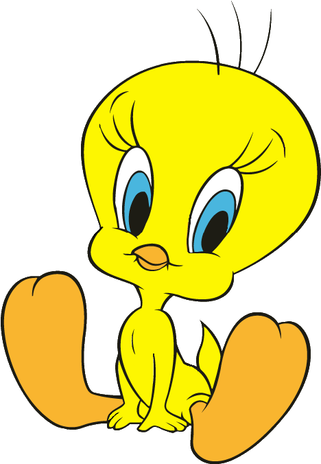 Yellow Animated Bird Cartoon Character