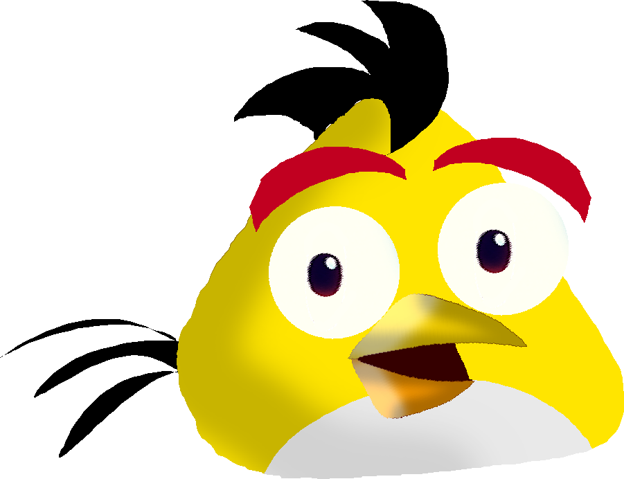 Yellow Animated Bird Character