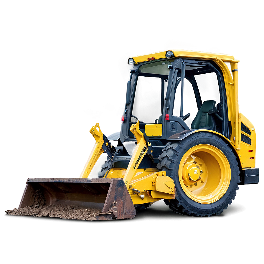 Yellow Backhoe Construction Png Fnf