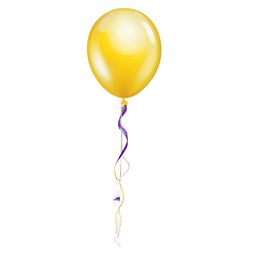 Yellow Balloon Bundle Png 06262024