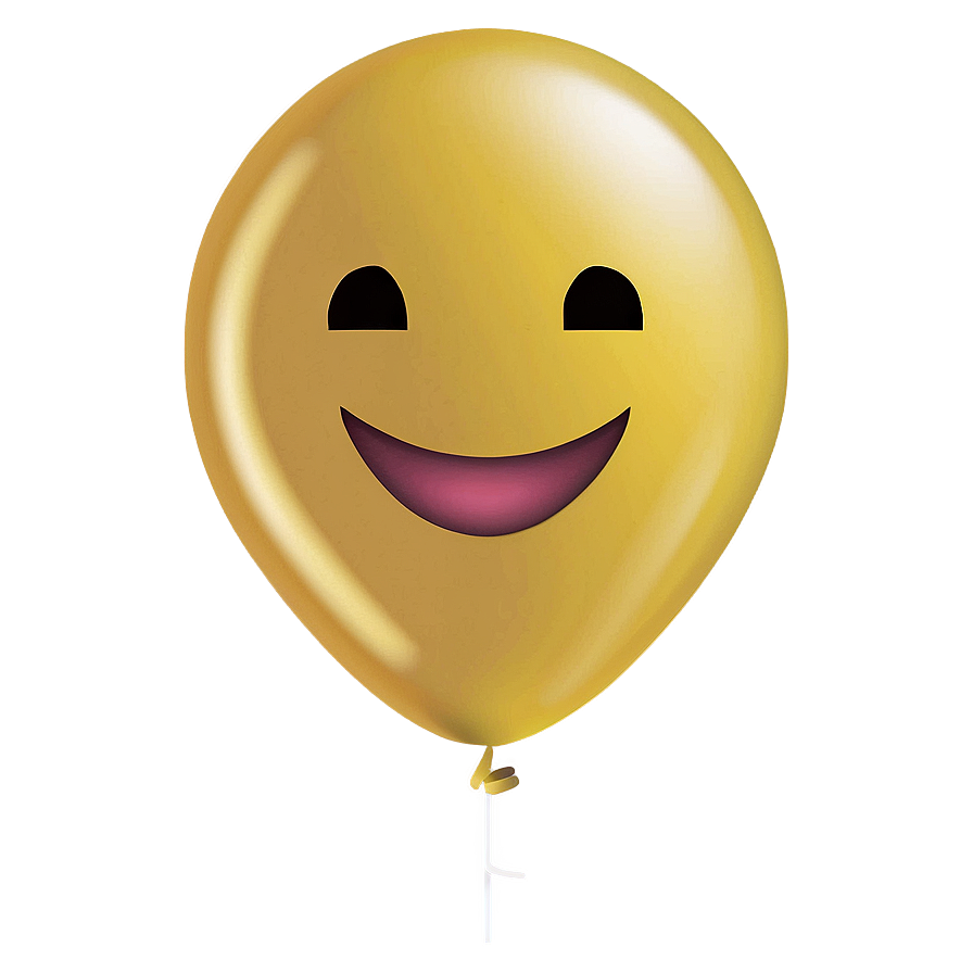 Yellow Balloon Emoji Png 06262024