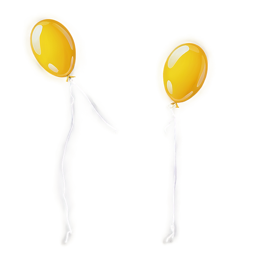 Yellow Balloon Frame Png Xjs