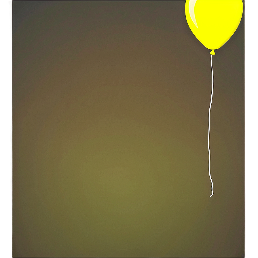 Yellow Balloon In Sky Png Ddf