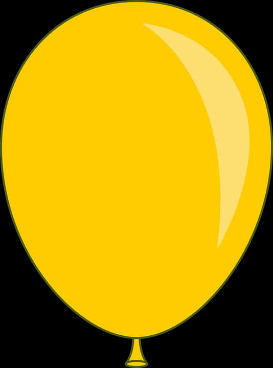 Yellow Balloon Transparent Background