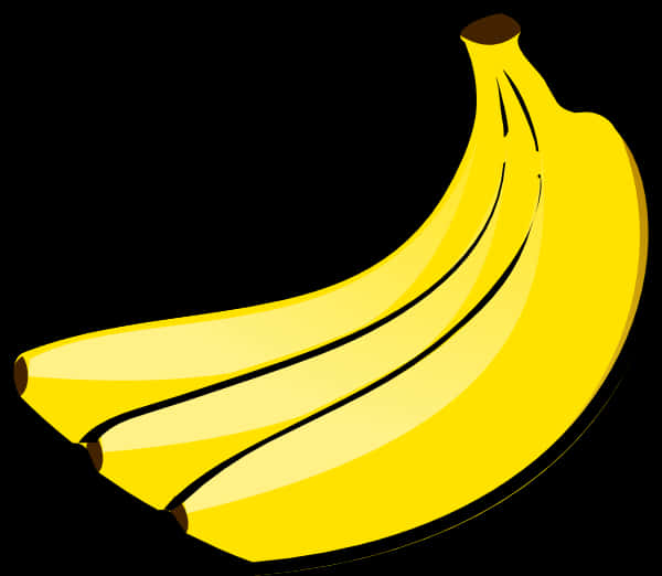 Yellow Banana Cluster Vector