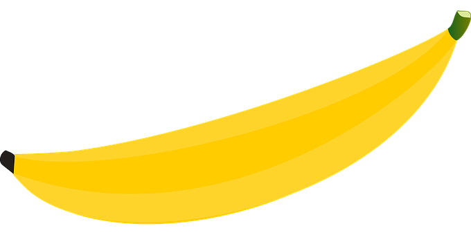 Yellow Banana Vector Art