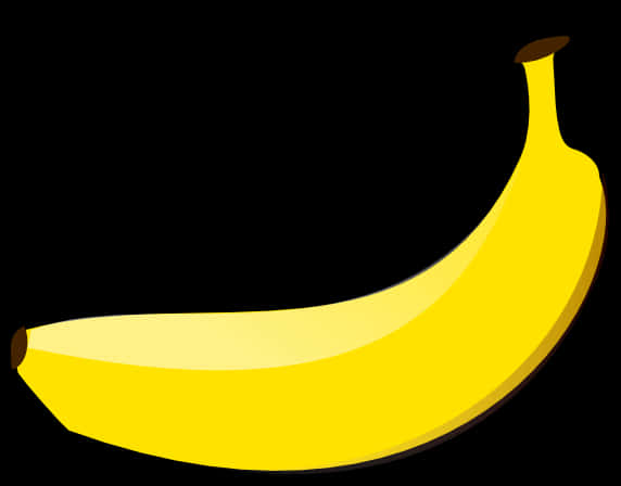 Yellow Banana Vector Illustration