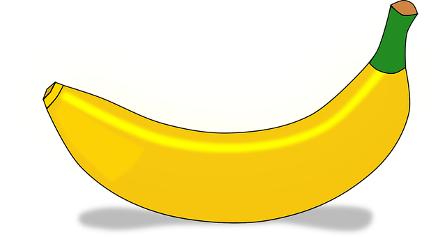 Yellow Banana Vector Illustration