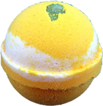 Yellow Bath Bomb Top View.png