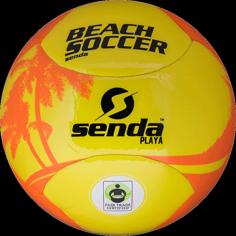 Yellow Beach Soccer Ball Senda