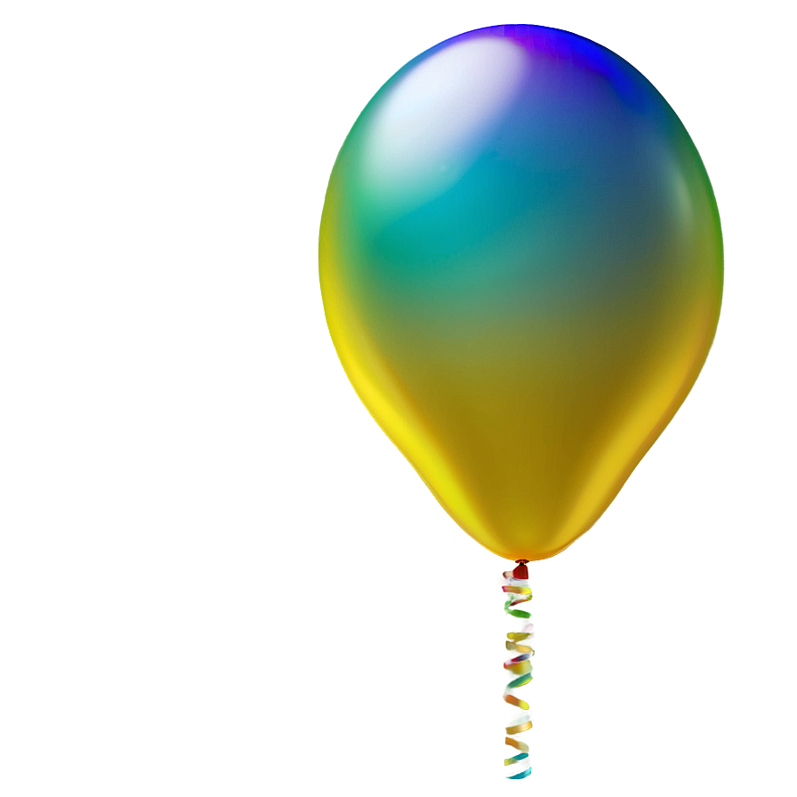 Yellow Birthday Balloon Png 34