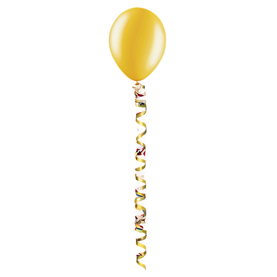 Yellow Birthday Balloon Png Jvj44