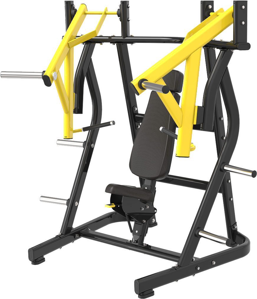 Yellow Black Chest Press Machine