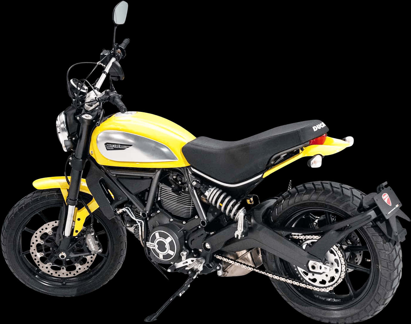Yellow Black Modern Motorcycle H D
