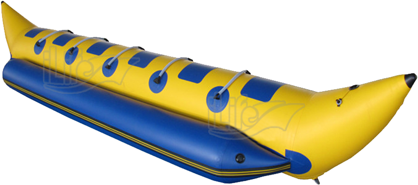 Yellow Blue Inflatable Banana Boat