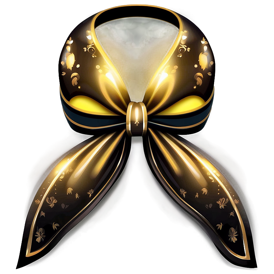 Yellow Bow Illustration Png 90