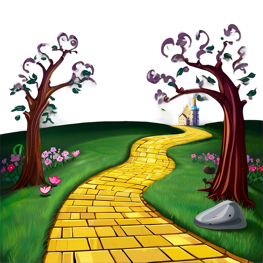 Yellow Brick Road Clipart Png Pto79