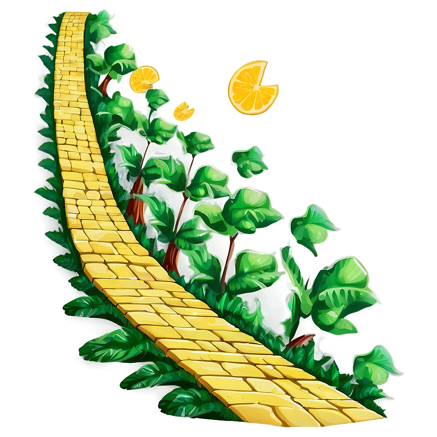 Yellow Brick Road Illustration Png Rcd73