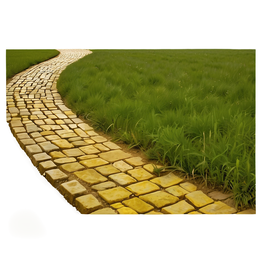 Yellow Brick Road In Moonlight Png Eyy78