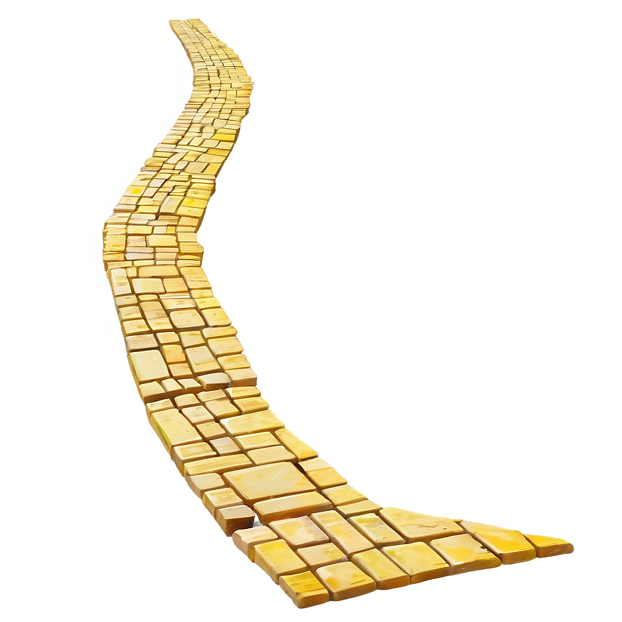 Yellow Brick Road In Moonlight Png Gsx