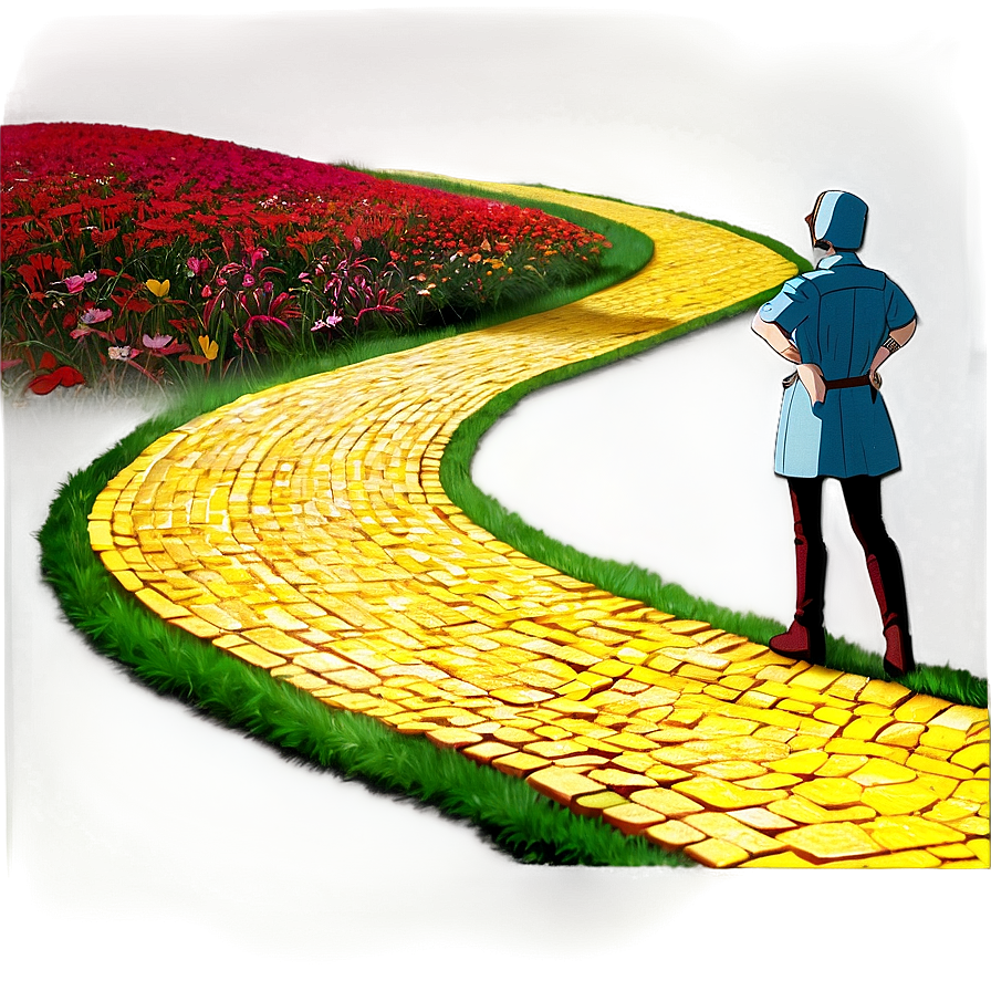 Yellow Brick Road Through Seasons Png Rln