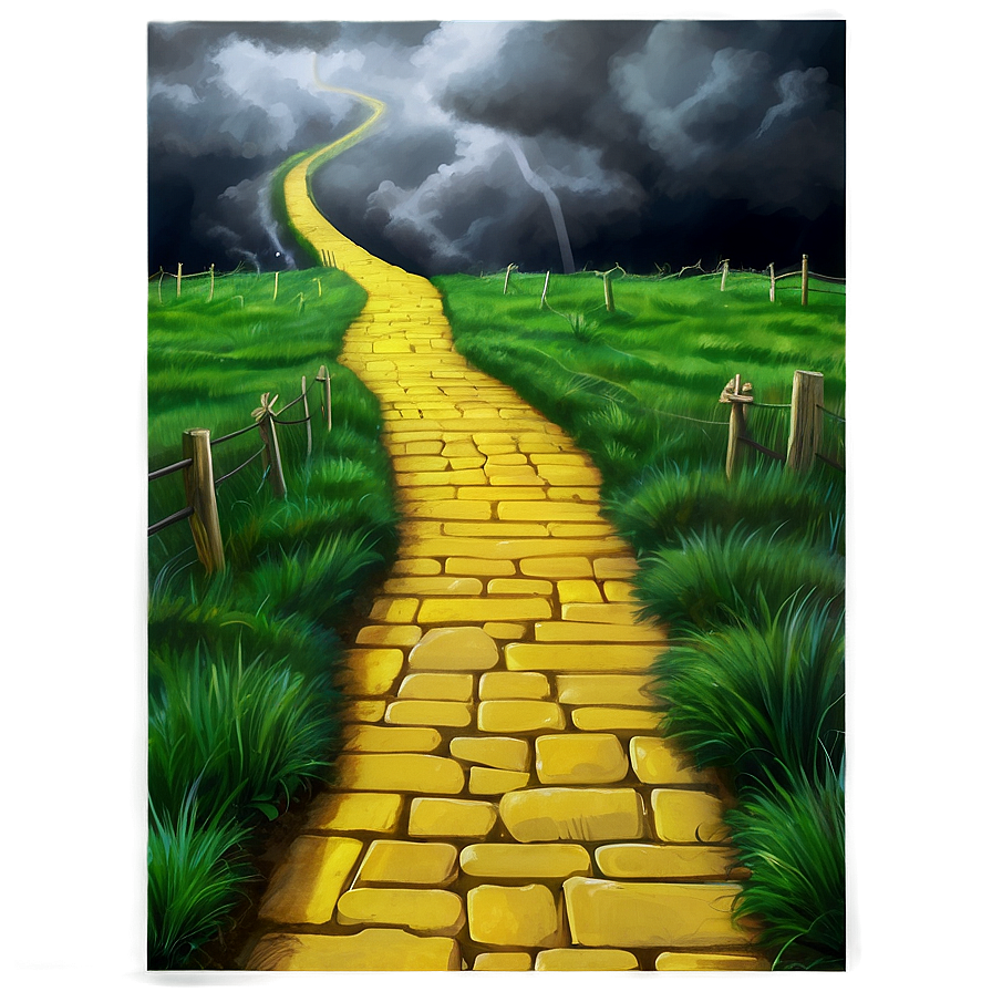 Yellow Brick Road Through Stormy Weather Png 71