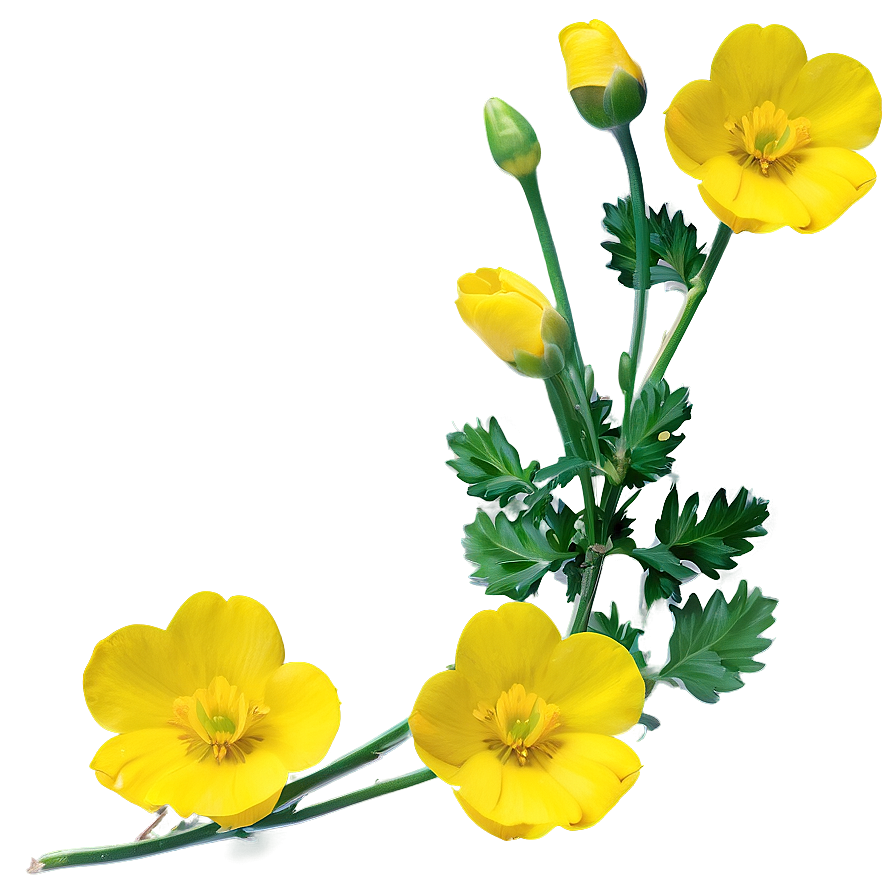 Yellow Buttercup Png Tff83