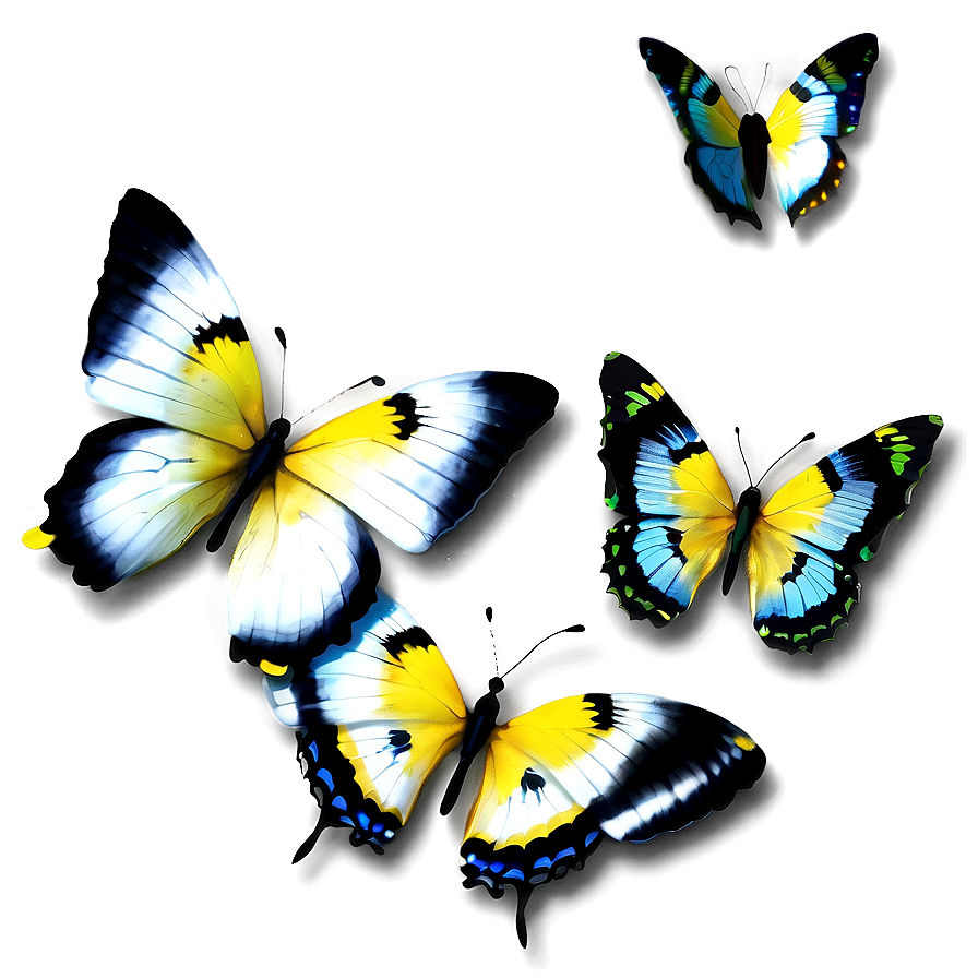 Yellow Butterflies Png 45