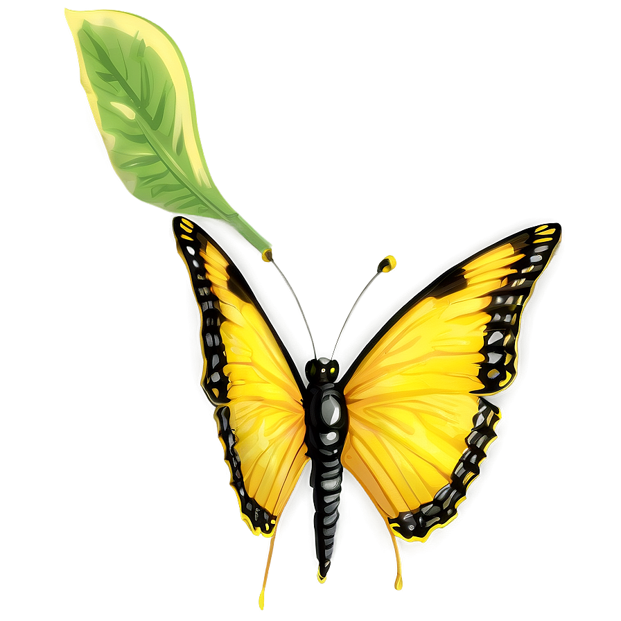 Yellow Butterfly Transparent Clipart Png 06292024