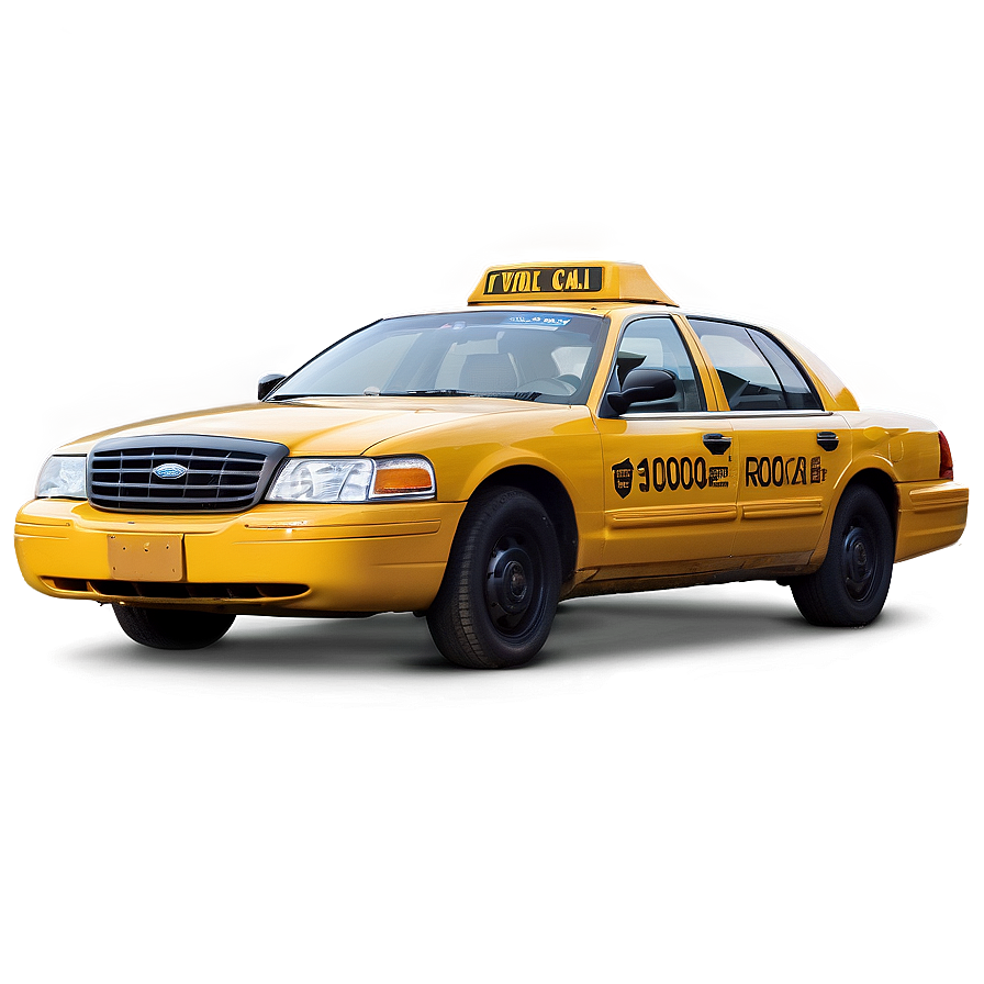 Yellow Cab Taxi Car Png 50