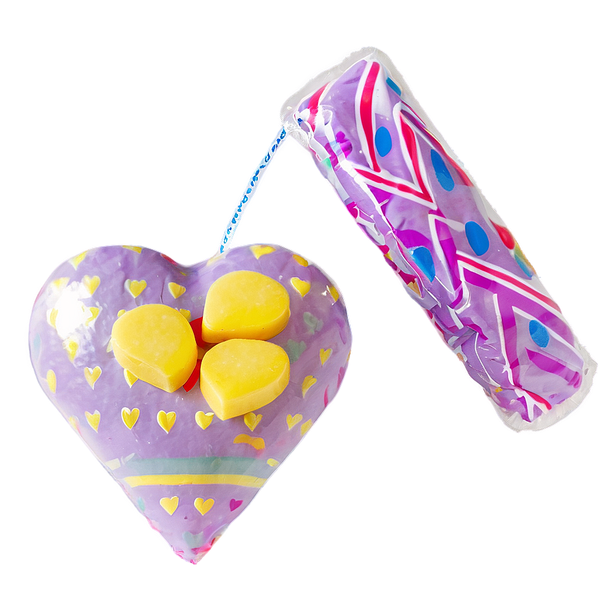 Yellow Candy Hearts Png Fav