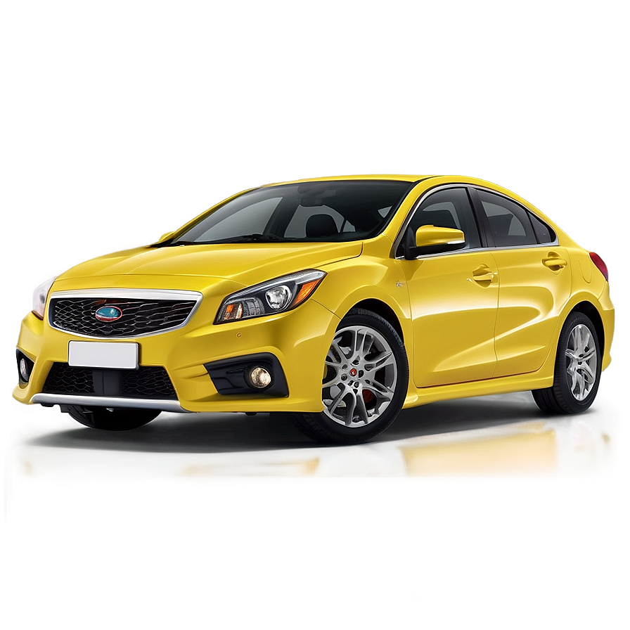 Yellow Car Front View Png Gfx31