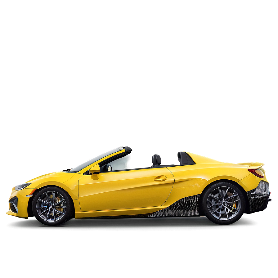 Yellow Car Side View Png 8