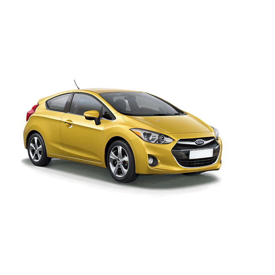 Yellow Car With Sunroof Png Wje